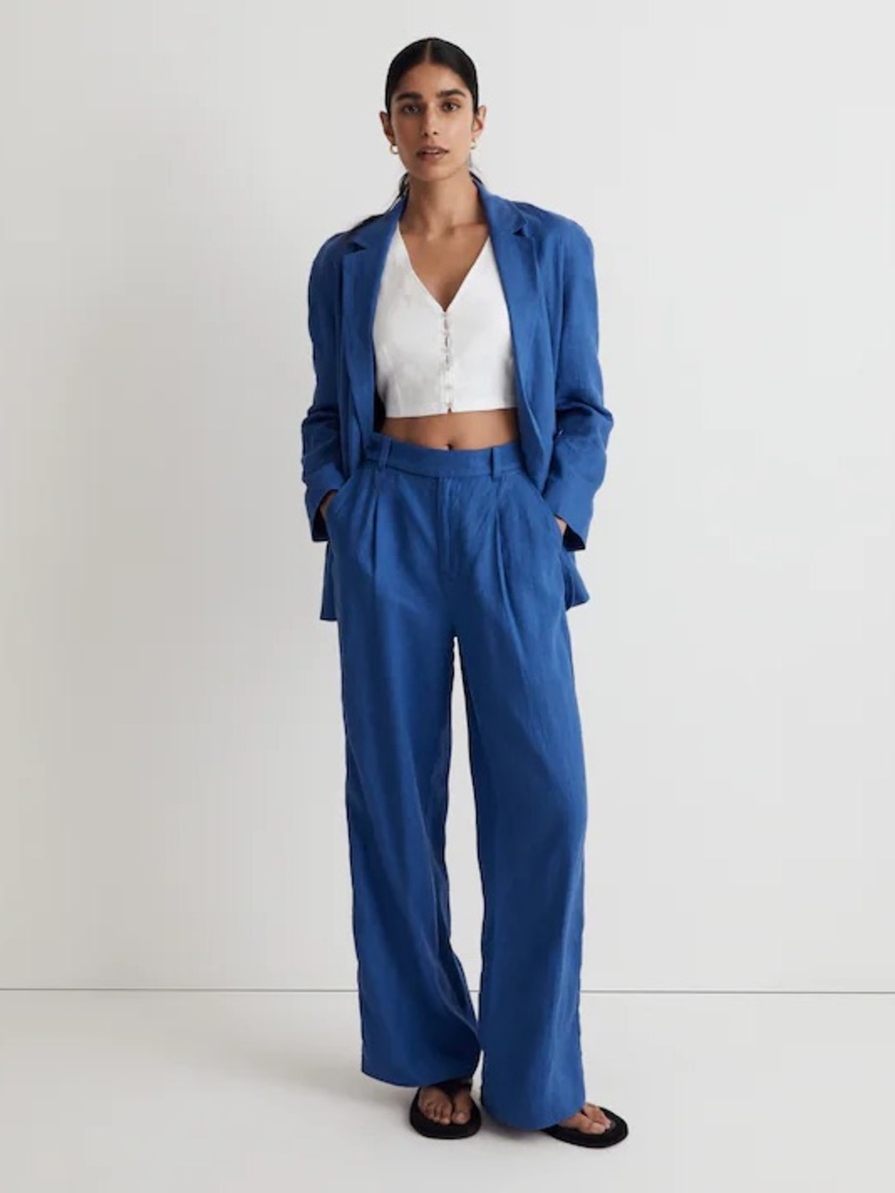 Madewell Linen Blazer - Picture 2 of 5
